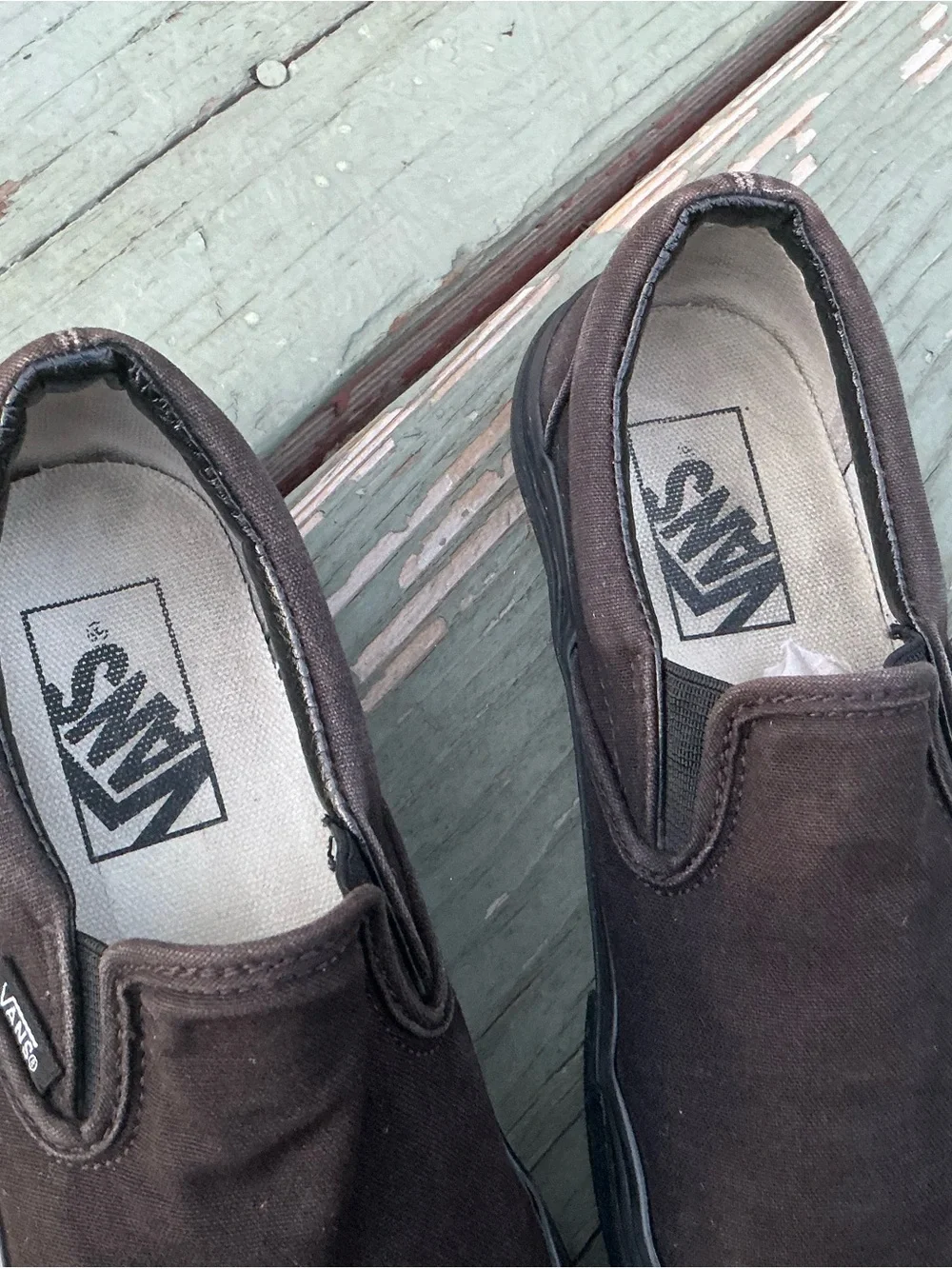 Vans Slip-On Canvas Loafers in Black